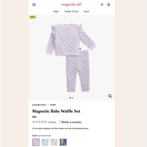 Magnetic Baby Waffle Set