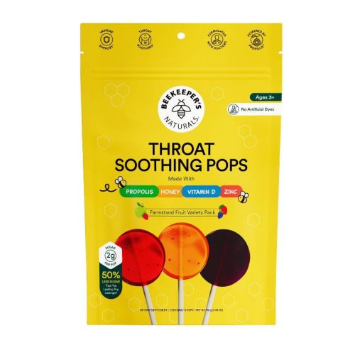 Beekeeper's Naturals Propolis Throat Soothing Pops - 15ct