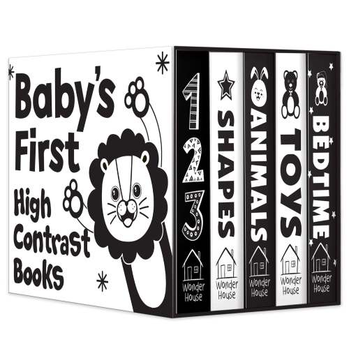 Baby's First High-Contrast Books Boxed Set [Box Set of 5] - Age Group: 0+ / Black and White Tummy Time Books /Illustrated Board Book for Kids/Toddlers / | Barnes & Noble®