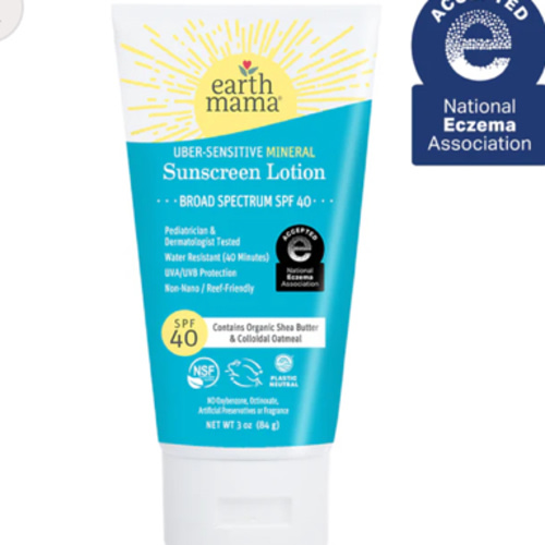 Uber-Sensitive Eczema Safe Mineral Sunscreen | Earth Mama