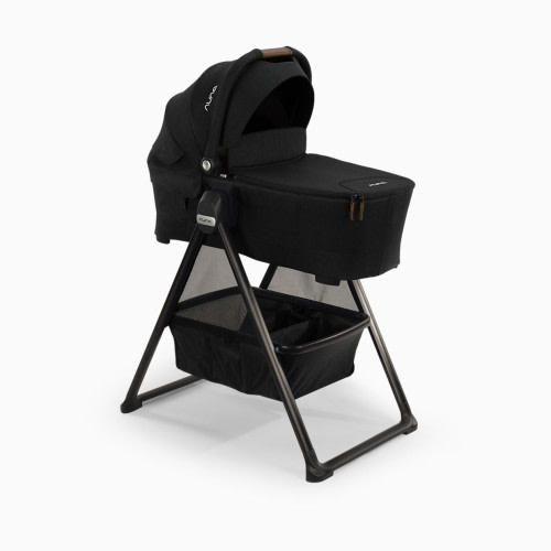 Nuna SWIV & TRIV Series Bassinet + Stand - Caviar