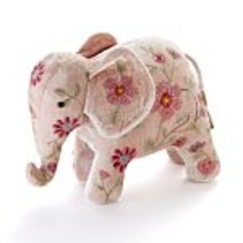 Anke Drechsel Silk Velvet Animal Elephant Old Rose