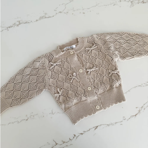 Knit Bow Cardigan