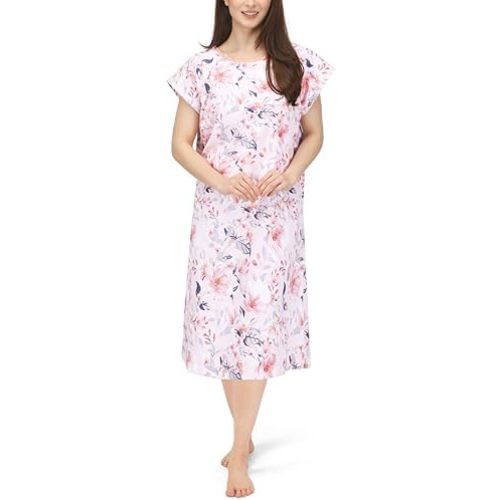 Women's Hospital Gown Snap Button Closure Soft Patient Gown