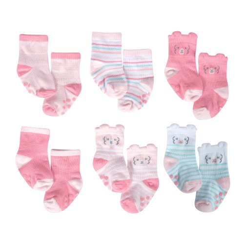 Just Born® Baby Girls' 6-Pack Lil' Llama Wiggle Proof Socks
– Gerber Childrenswear
