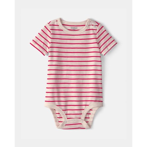 Baby Striped Bodysuit - Red/Ivory - OshKosh B'gosh | Carter's