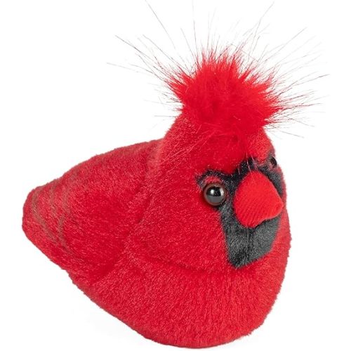Wild Republic Audubon Birds Northern Cardinal Plush with Authentic Bird Sound, Stuffed Animal, Bird Toys for Kids and Birders