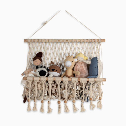 Crane Baby Willow Macrame Storage Wall Decor - Natural