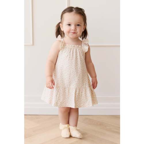 Organic Cotton Nelly Dress - Posy Garden Pink