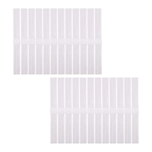 Jomila Pack of 24 Interchangeable Nylon Headbands for Newborn Toddler Baby Girls High Stretchy Add-A-Bow Elastic Head Bands (FOE White 24 pcs)