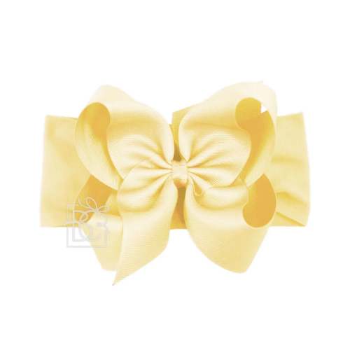 Noah Headband Bow | Light Yellow