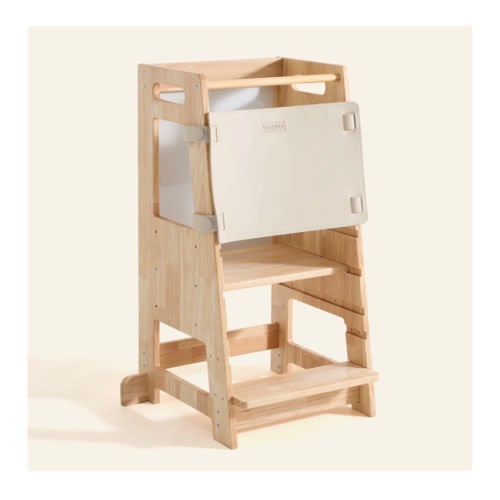 HARPPA Nordo | Safe & Stable Montessori Toddler Kitchen Wooden Tower - Perfect for Cooking & Learning, Counter Helper, Kitchen Tower, Gift for 2 Year Old