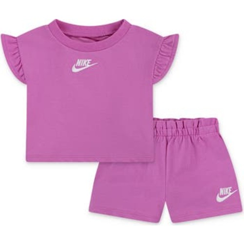 French Terry T-Shirt and Shorts Set, 12M