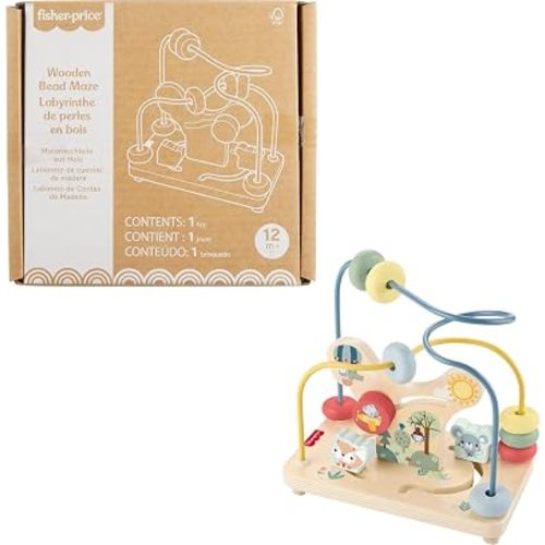 Fisher-Price Wood Bead Maze Activity Toy