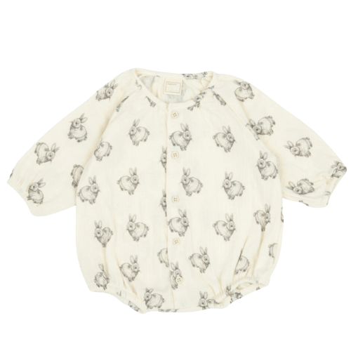 Romper Rabbit Ecru · Minicoton