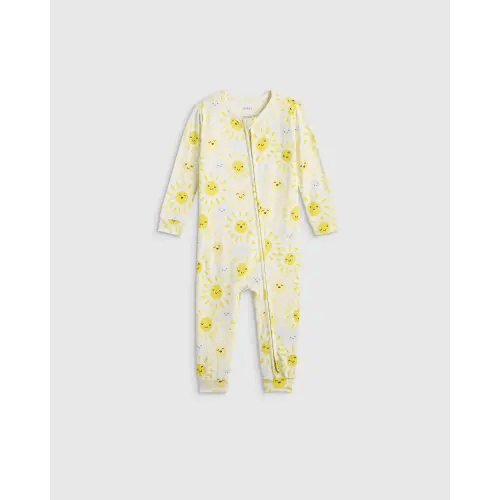 Bamboo One Piece Pajama - Baby in Sunshine
