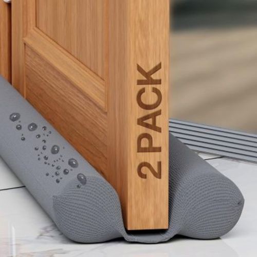 36 inch Twin Door Draft Stopper for Bottom of Doors Weather Stripping