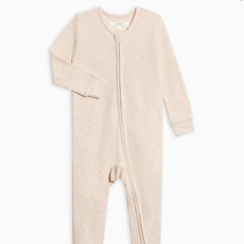 Lane Waffle Knit Zipper Sleeper