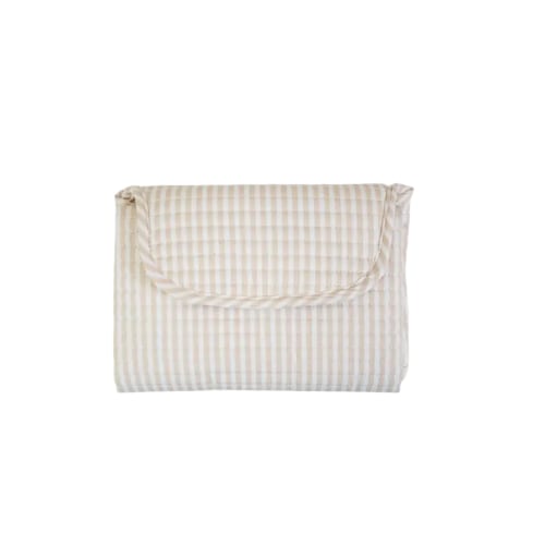 Quilted Changing Mat- Pimlico Stripe Sand