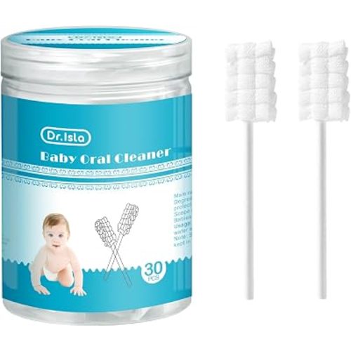 Dr.isla Baby Tongue Cleaner, 30 PCS Disposable Infant Clean Toothbrush