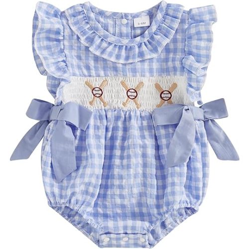 My First Christmas Baby Girl Outfit Infant Plaid Bubble Romper Shamrock Embroidery Irish Day Spring Clothes