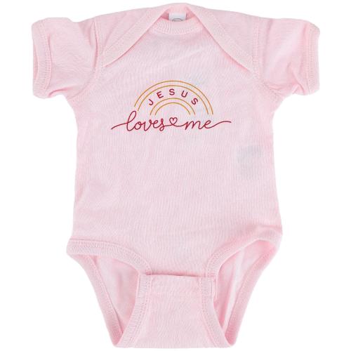 Jesus Loves Me Onesie, NB - 12MO