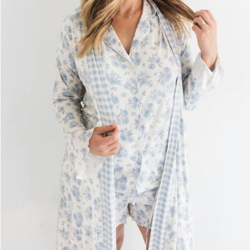 Blue Rose Garden Women's Robe – In My Jammers