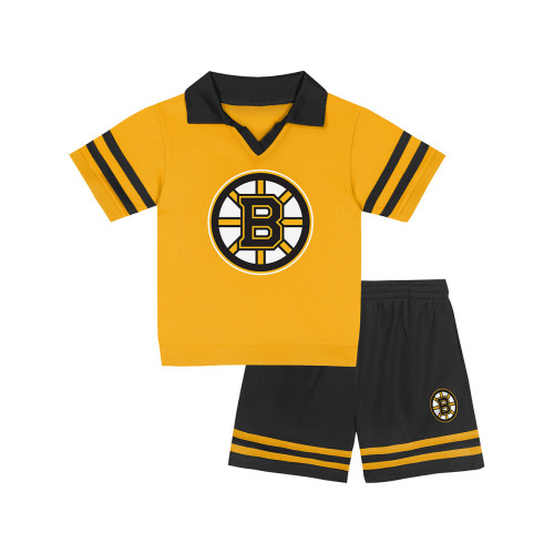 Bruins Newborn Charming Dude Top and Short Set