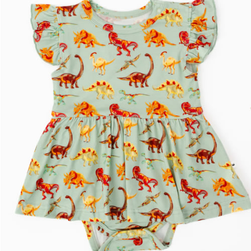 Dinosaurs Flutter Baby Dress – Little Crowns & Capes
