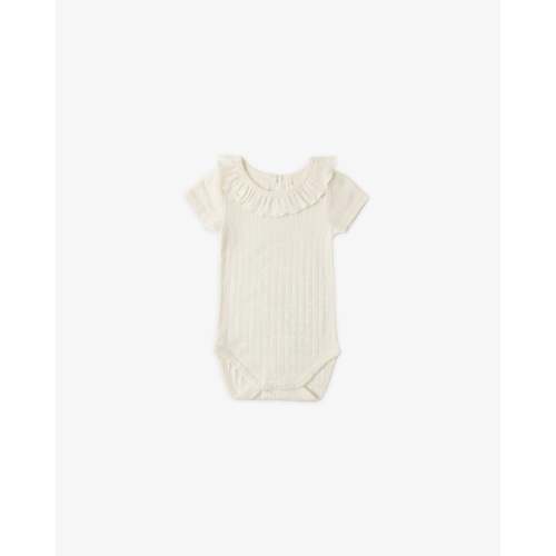 Ruffle Collar Bodysuit Ivory