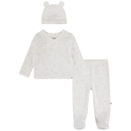 Baby Boys Long Sleeve Top, Pants and Hat 3-Piece Set