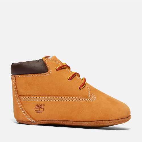 Infant Crib Bootie with Hat Set in Wheat | Timberland US