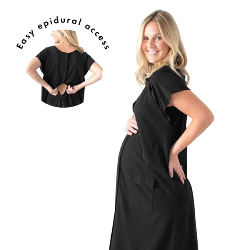 Universal Labor & Delivery Gown | Black