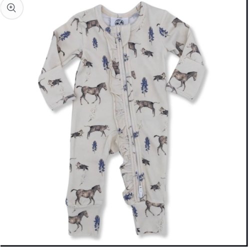 Spring on the Ranch -Ruffled- Folding Feet Jammies – Cowkid Clothing Company