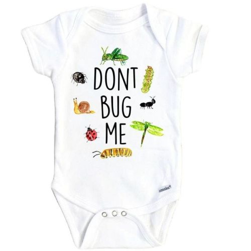 Don't Bug Me Onesie® Baby Boy Girl Clothes Infant Bodysuit Funny Cute Newborn Gs1 White 12m Onesie®