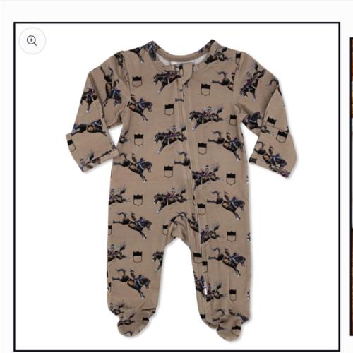 Rodeo Broncs Footed Jammies – Cowkid Clothing Company