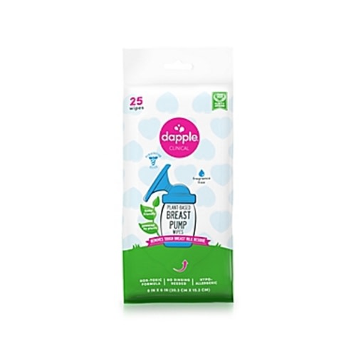 Dapple® Plant-Based Breast Pump Wipes, 25 ct