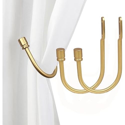 2 pcs Curtain Holdbacks Gold