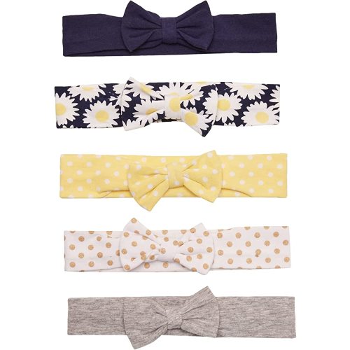 Hudson Baby Infant Girl Cotton and Synthetic Headbands