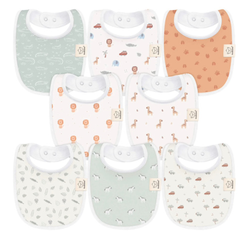 8-Pack Urban Drool Bibs (Color: Wilderness)