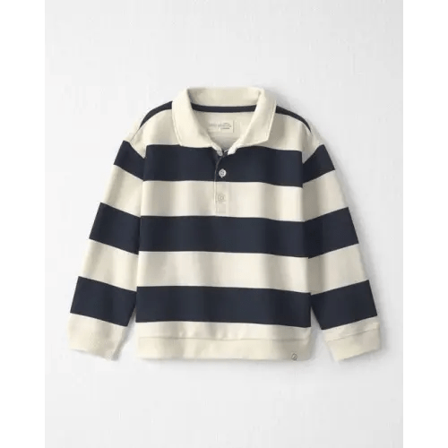Toddler Boy Organic Cotton French Terry Rugby Polo - Little Planet | Carter's