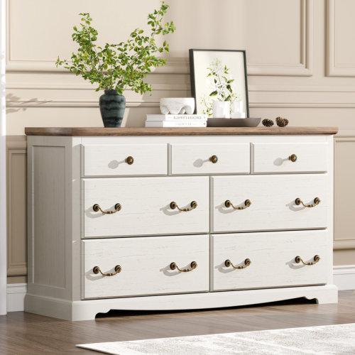 Lark Manor™ Ingberg Farmhouse 7 Chest Of Drawers For Bedroom & Reviews | Wayfair