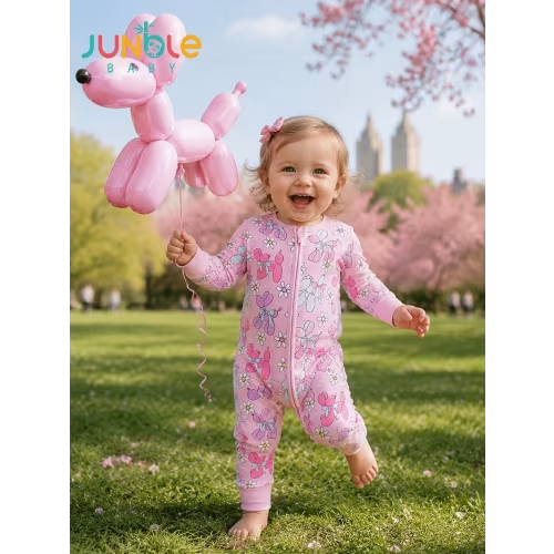 girls baby bamboo fiber long sleeve double zipper - Temu