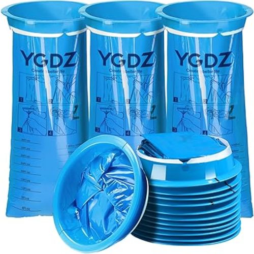 YGDZ Vomit Bags Disposable, 15 Pack 1000ml Emesis Bag Disposable– Leak Resistant, Medical Grade, Portable, Puke Throw Up Nausea Barf Bags for Travel, Motion Sickness, for Women, Kids