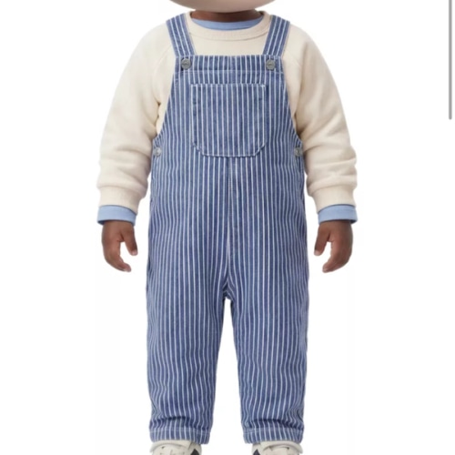 STRIPED TWILL OVERALLS - Blue / White | ZARA United States