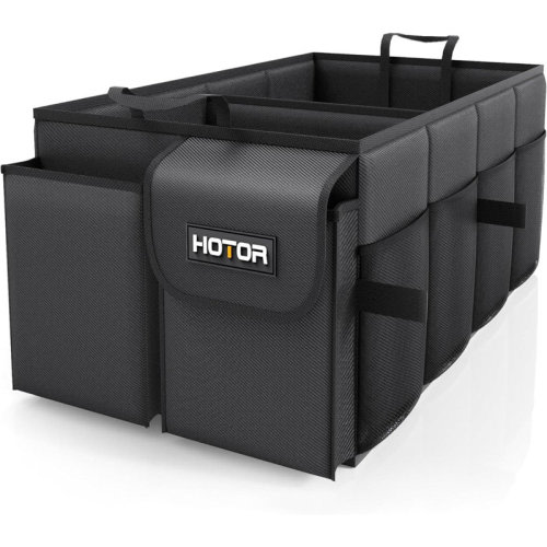 Textiles Hub Trunk Organizer Car Organizer Foldable Trunk Organizer For Suvs & Sedans Sturdy Car Organization For Car Accessories Tools Sundries 2 Compartments | Wayfair