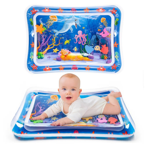 Tummy Time Water Mat丨Inflatable Tummy Time Water Play Mat for Babies, Infants and Toddlers 3 to 12 Months Promote Development Toys Baby Gifts