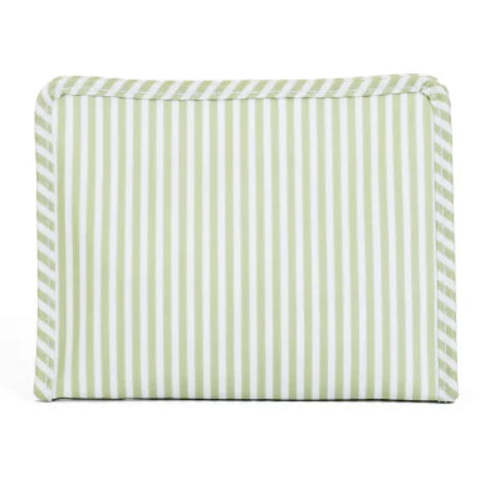 Medium Pimlico Stripe Sage Roadie – Queen of Threads Monogramming
