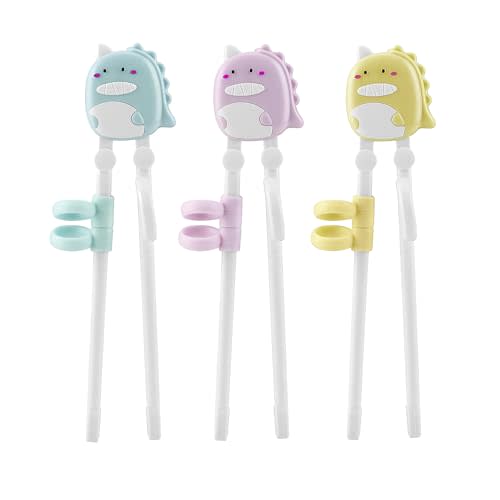 PandaEar Kid Chopsticks, Dinosaur Children Learning Practice Chopsticks for Beginners Toddler (3)