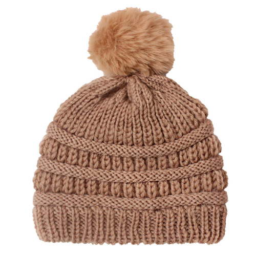 TELOLY Baby Beanie,Easy Style Baby Hat,Comfortable Wear Any Baby Outfit Kids Beanie,Coffee
